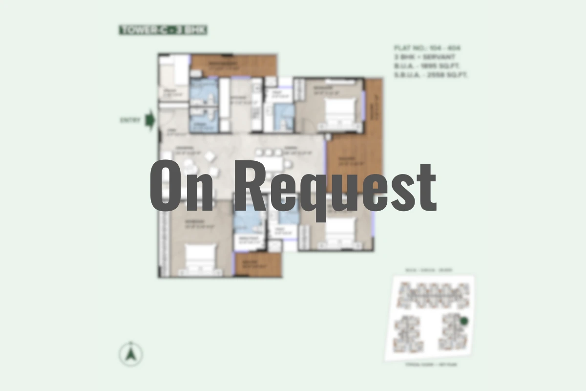 Aura 3 BHK Floor Plan