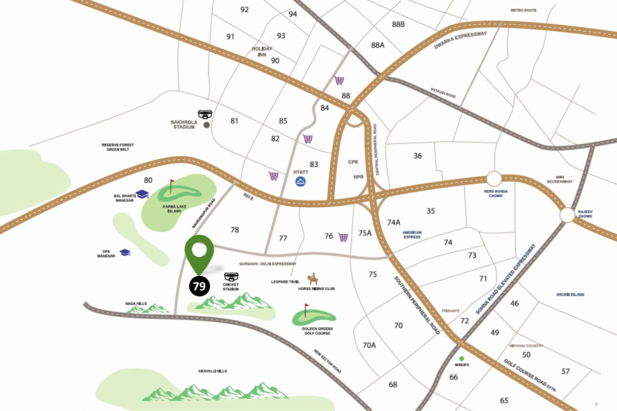 Aura Property Gurgaon Location